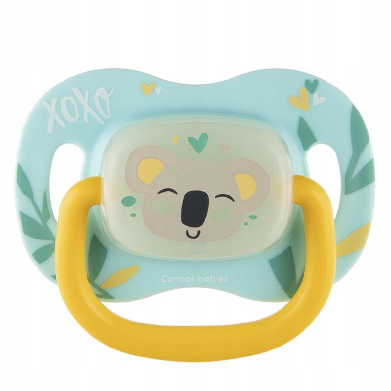 CANPOL 34/921 Silicone pacifier 6-18m symmetrical EXOTIC Koala