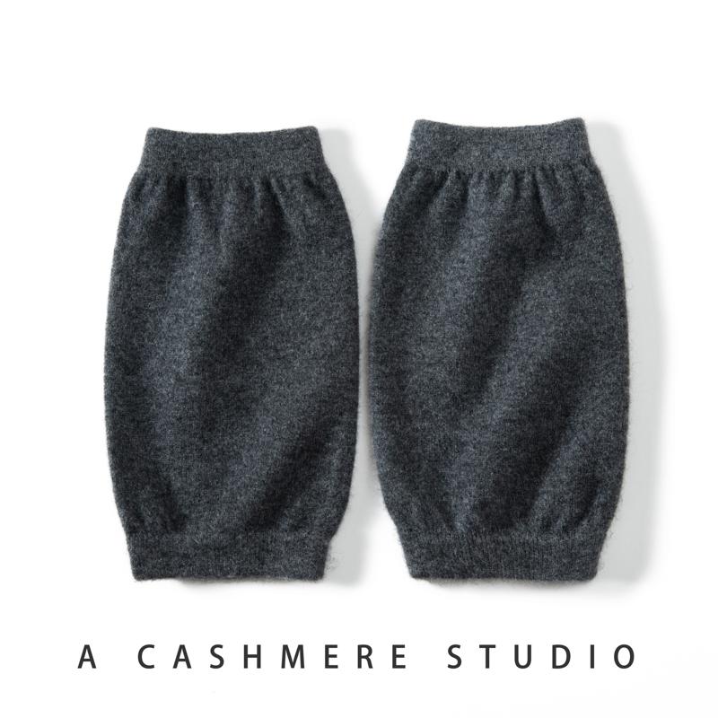 

Женские кашемировые наколенники, кашемир Qinghe, 100% кашемир, осенние и зимние кашемировые наколенники, чехлы на ноги, теплые, модные, темно-серого