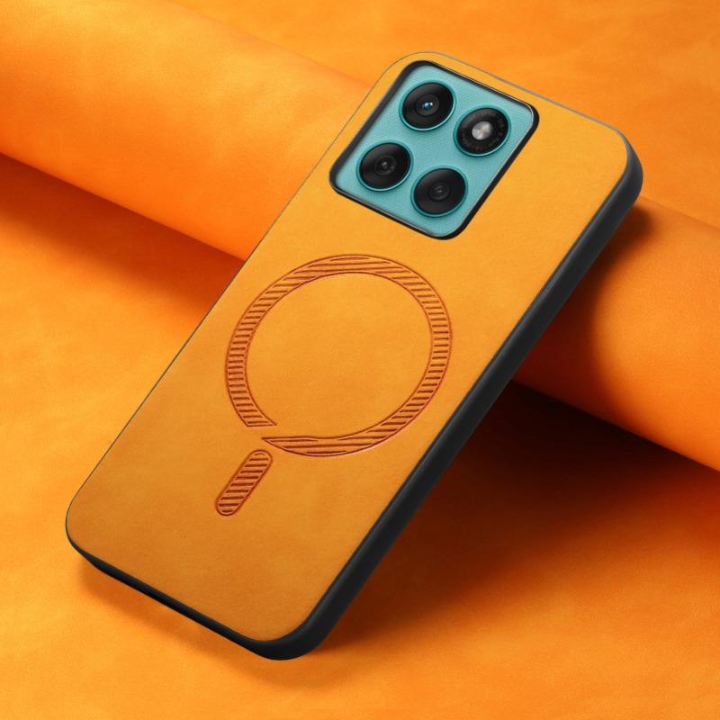 Magnetic Adsorption Leather Case for Motorola Edge 60 Fusion Magsafe Wireless Charge Shockproof Matte Bumper for Moto Edge60 60s