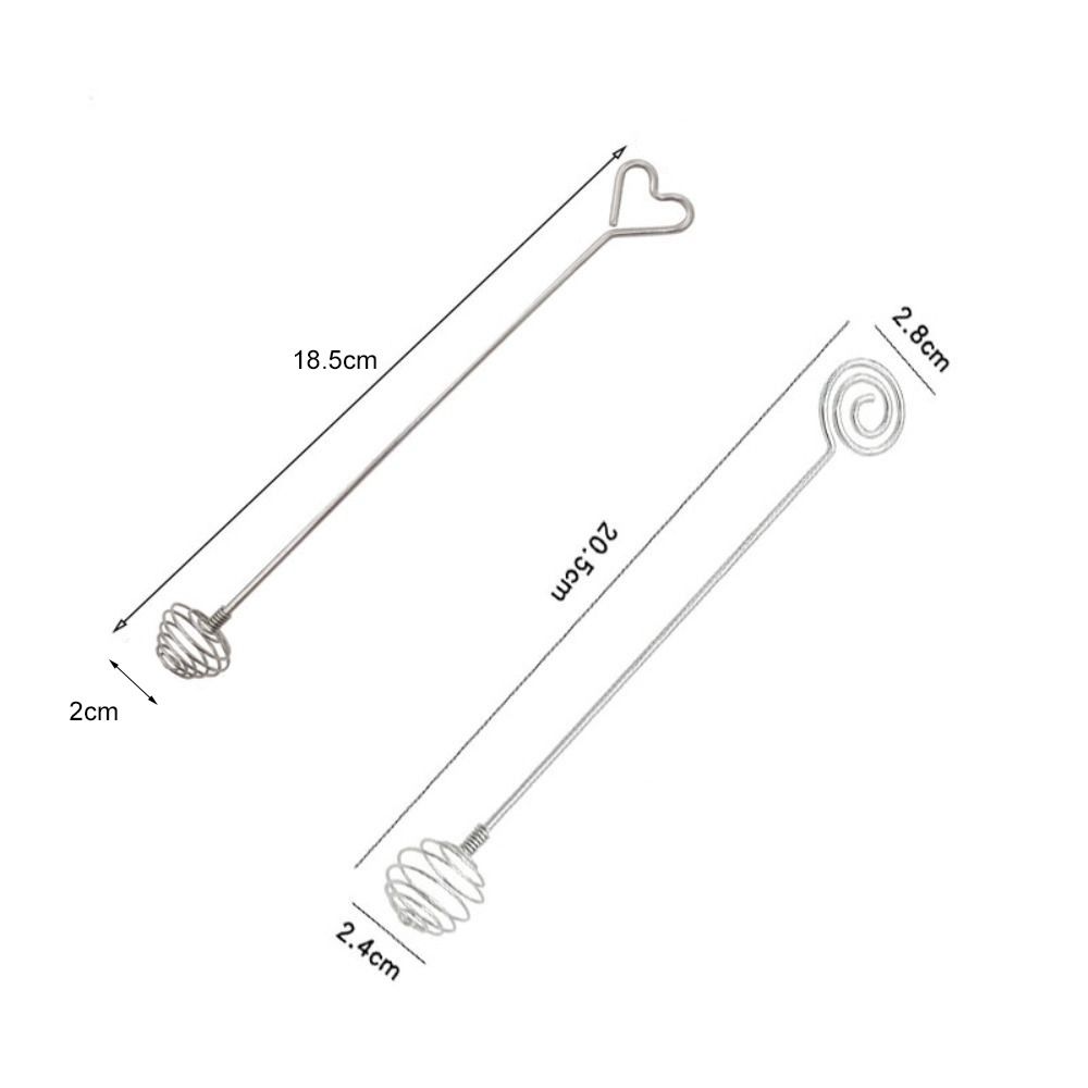 Double-headed Honey Dipper Sticks Stainless Steel Honey Stirrer Household Metal Mixing Spoon  Jam