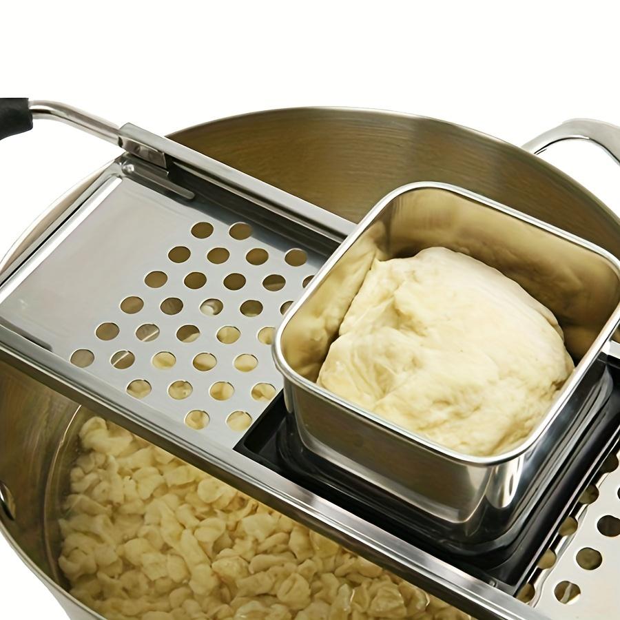 Stainless Steel Dough Scraper Noodle Maker Dumpling Cutter Kitchen Pasta Tool Multi Function Dough Tool