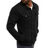 Men's Denim Jacket Casual Solid Color Jacket Cardigan Button Tooling Jacket