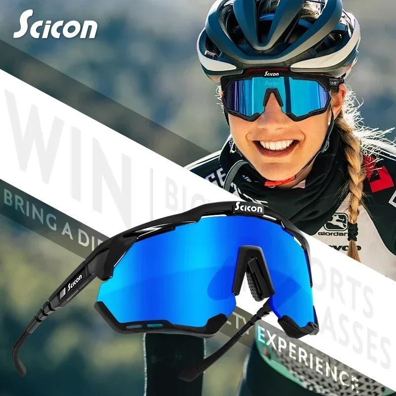 SCICON Cycling Glasses Mountain Bicycle Glasses Road Bike Eyewear Men Women Outdoor Sports Cycling Sunglasses