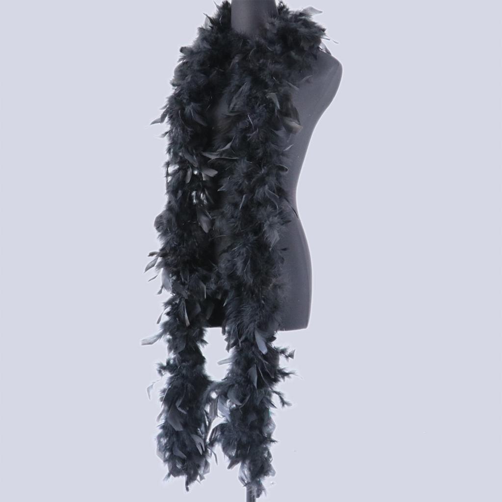 DIY 2m Puffy Turkey Feathers Boa Women's Carnival Neck Costume Accessory Professional Stage Performance Craft Ladies Fluffy Prop