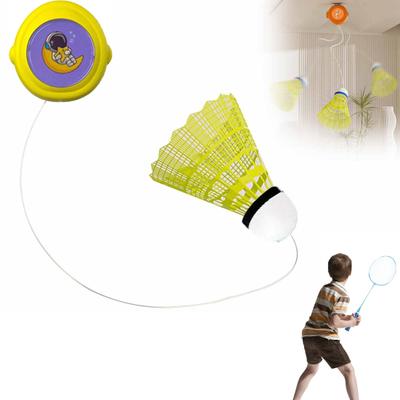 Badminton Rebound Trainer Self Training Tool with Elastic Rope Simple Installation Badminton Indoor
