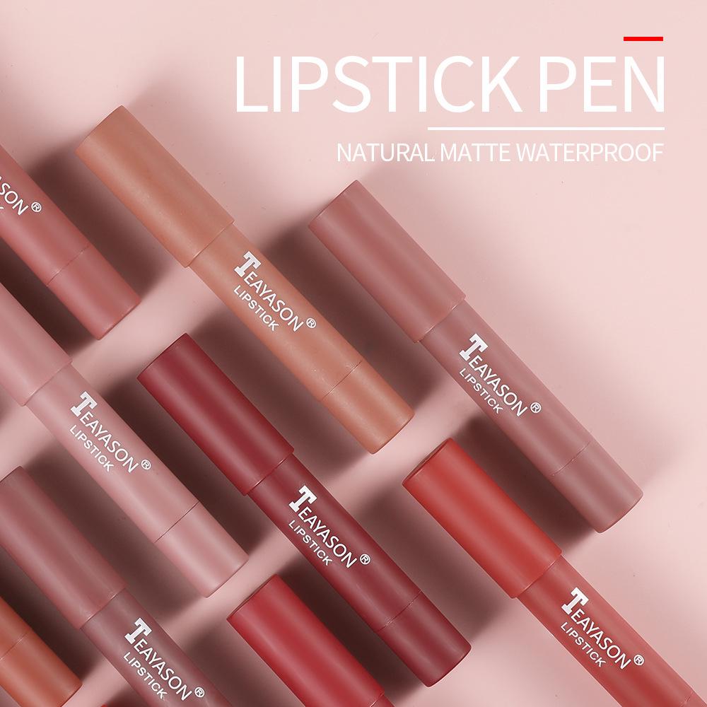 Exclusive Cross-Border Twist Lipstick Pen: Pigmented, Moisturizing Matte Lip Gloss & Easy-Apply Lip Glaze