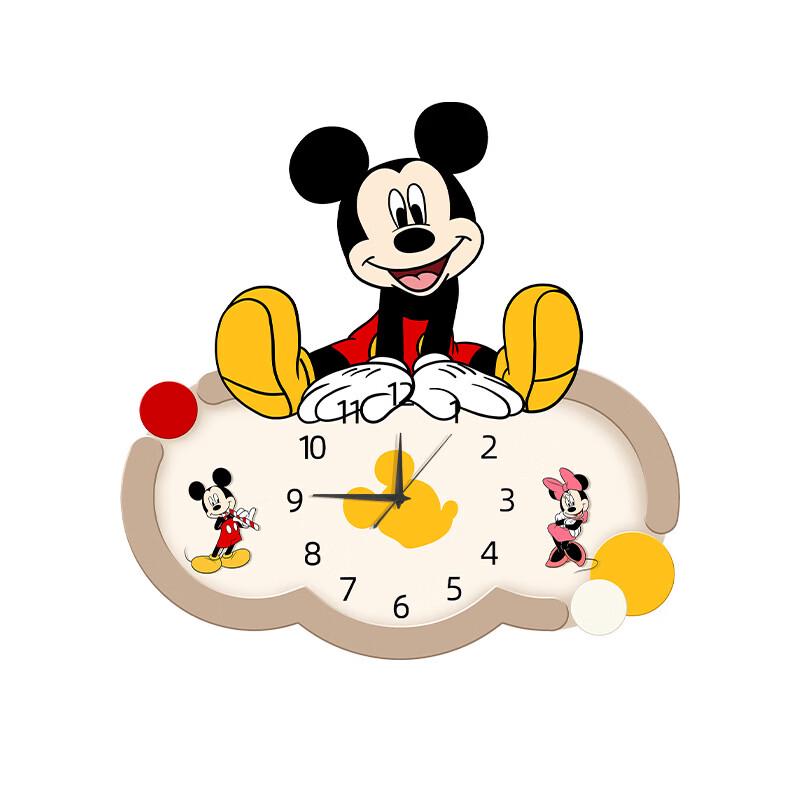 Mickey Mouse Hide and Seek Wooden Silent Wall Clock