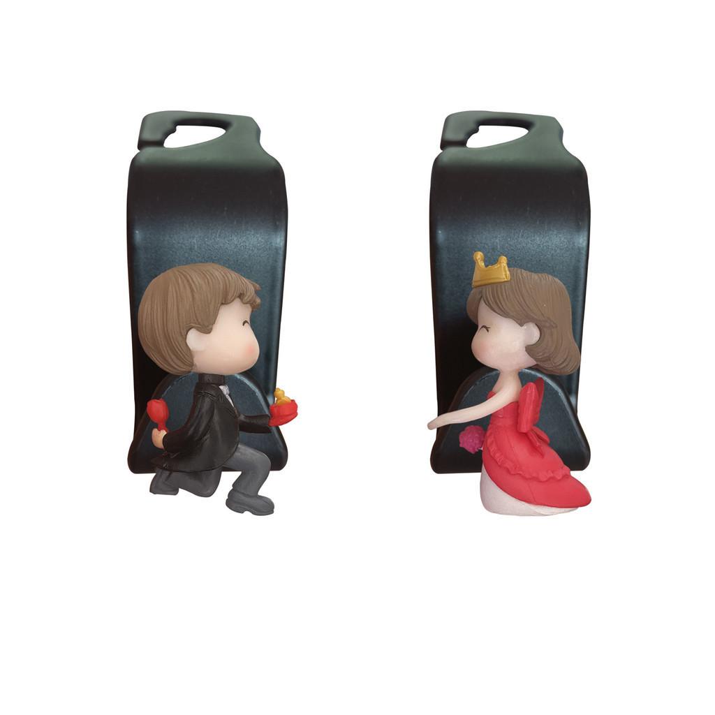 

1 Car Pair Interior Decoration Couple Doll Car Hanging Hook Backrest Hook Pvc StyleA