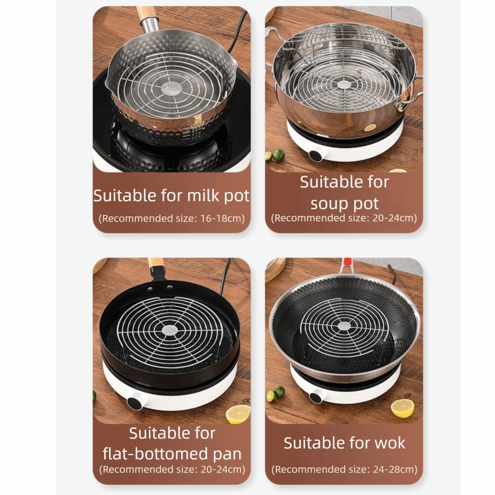 Heighted Foot Food Steamer Shelf Stackable Kitchen Steamer Holder Egg Steaming Tray Egg Grill