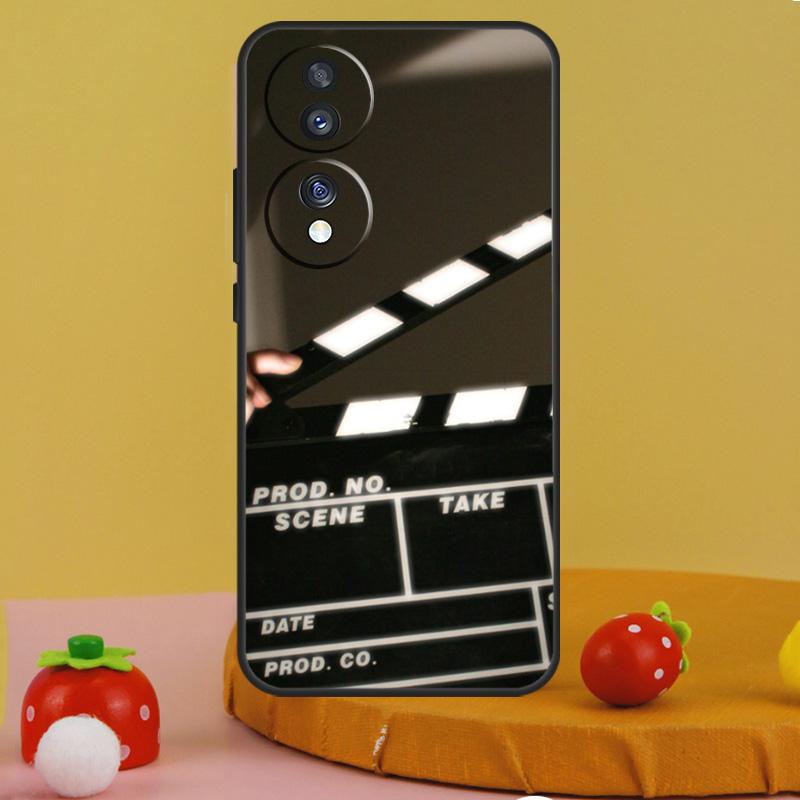 Film Movie Clapperboard Clapper Board Case For Honor 200 Pro X9c X9a X8a X7a X6a X7 X8 X9 X8b X9b Magic 5 6 50 70 90 Lite Cover