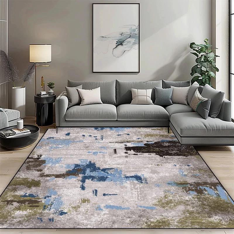 Nordic Light Luxury Living Room Carpets Short Plush Bedroom Floor Rugs Room Decor Large Area Sofa Coffee Table Mat 160x200cm