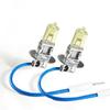 2 Pack H3 55W Halogen Headlamp Fog Light Bulb Golden Light Yellow