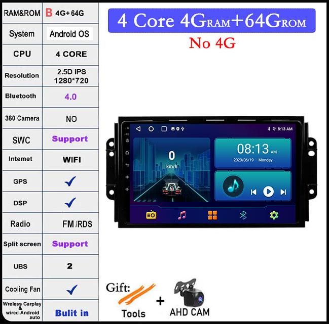 Android 14 4G LTE For Chery Tiggo 3 2016 - 2018 Car Radio Multimedia Video Player Navigation GPS