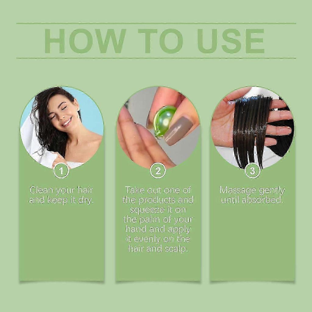 Rosemary Hair Care Capsules, Nourishing & Repairing for Frizzy Hair, 30 Capsules