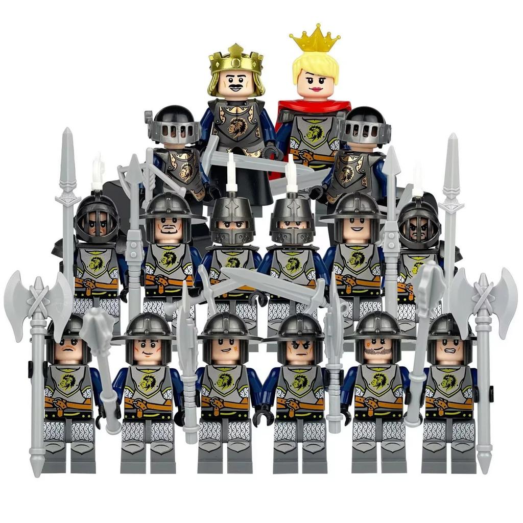 Medieval Roman Soldier Minifigure Assembly Building Block Toys