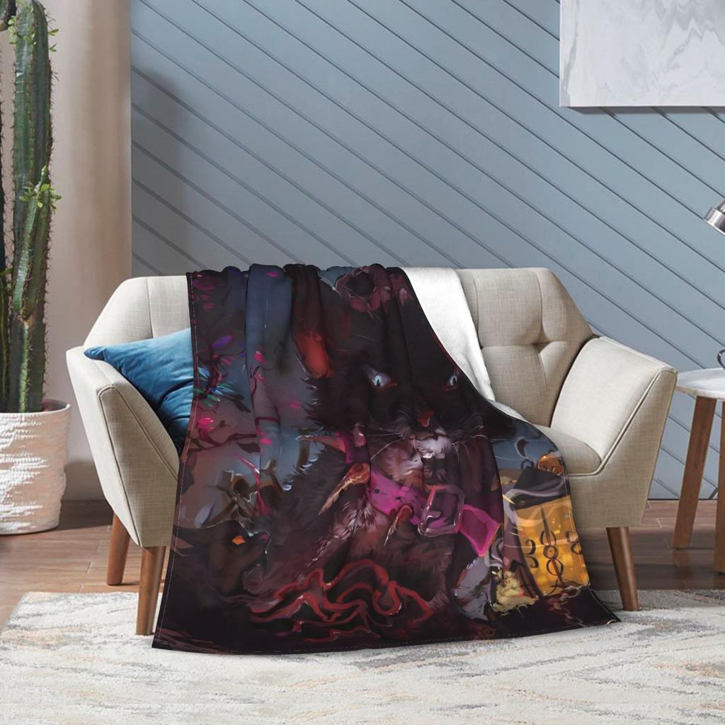 Super Soft Warriored Cats Throw Blanket Premium Fleece Flannel Lightweight Bed Blanket Cozy Fluffy Blankets All Season Use