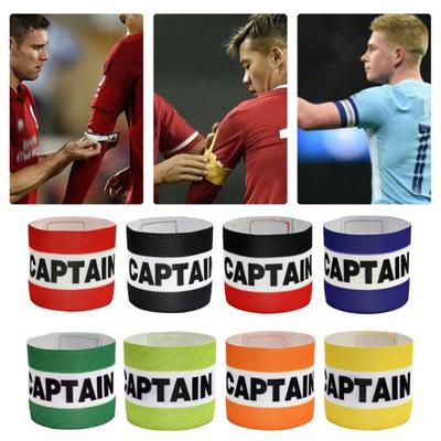 Yousheng Soccer Captain Armband Outdoor Team Sports Player Band Adjustable Nylon Elastic Armband for Football Rugby Basketball