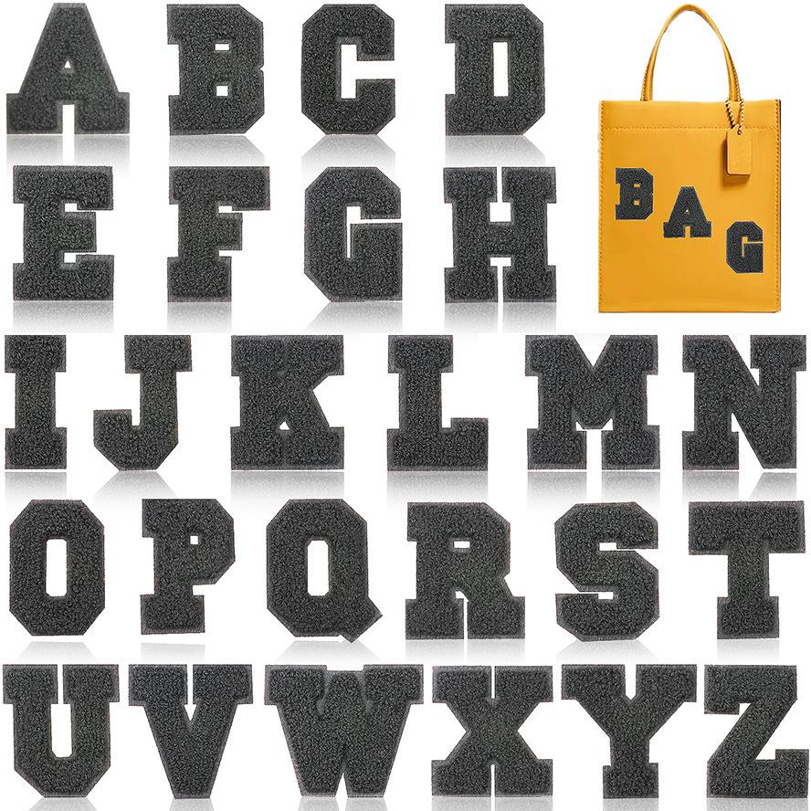 Mixed Color 7Cm Towel Embroidery English Letters Cloth Sticker Clothing Accessories Letter Sticker Computer Embroidery Chapter Boy Ironing Letters