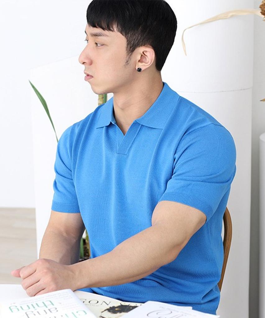 Bestfit Ice Open Collar Short Sleeve Knit (Type B)