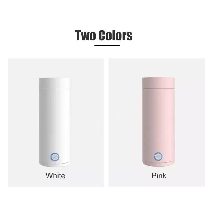 Travel Electric Kettle 475ml Stainless Steel Vacuum Insulated Cup Auto Off Electric Kettle Water Boiler Bottle for Tea Coffee