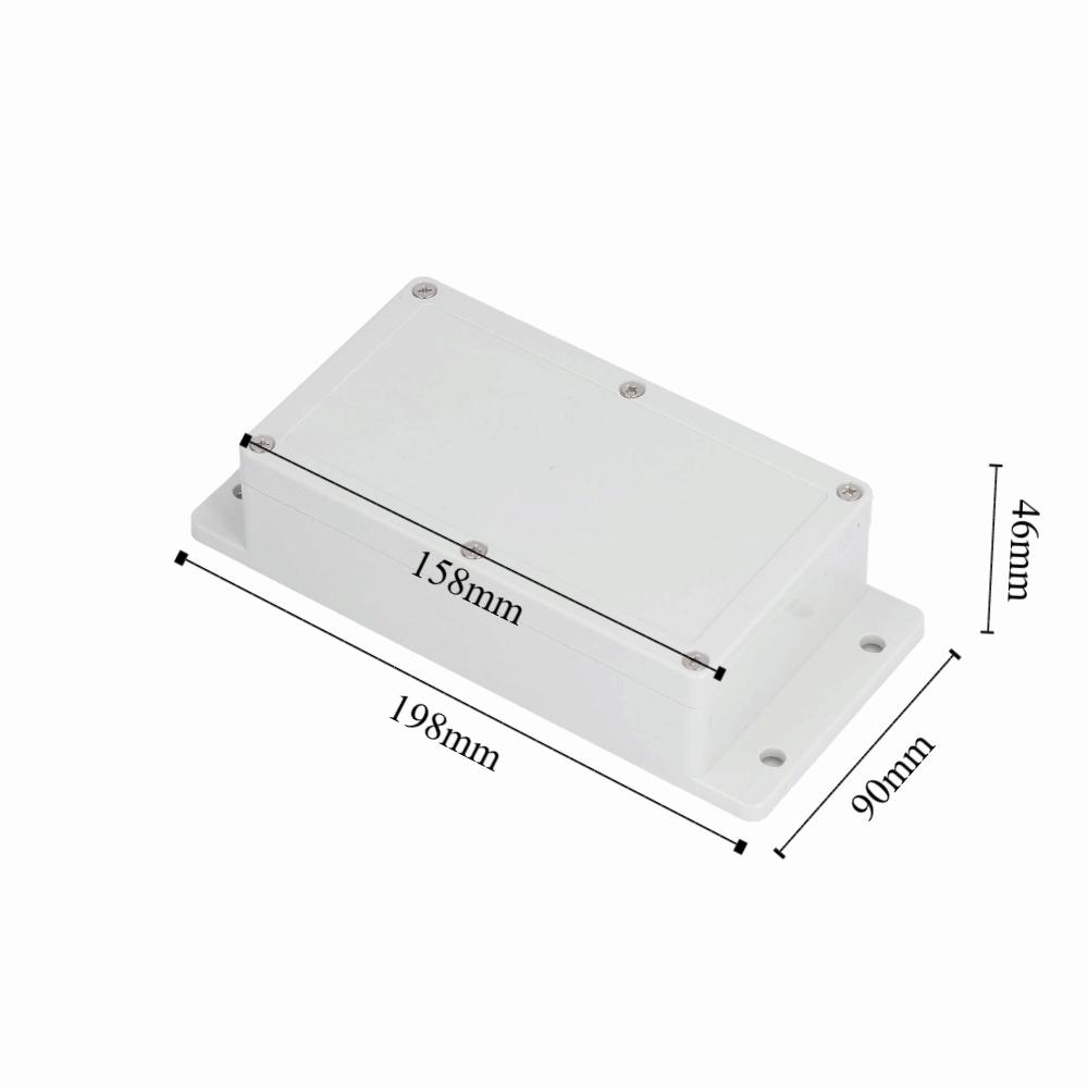 ABS Junction Box F7 Fixed Ear 158x90x46mm Waterproof Case with Screw and Waterproof Line Waterproof Electrical Enclosure Box