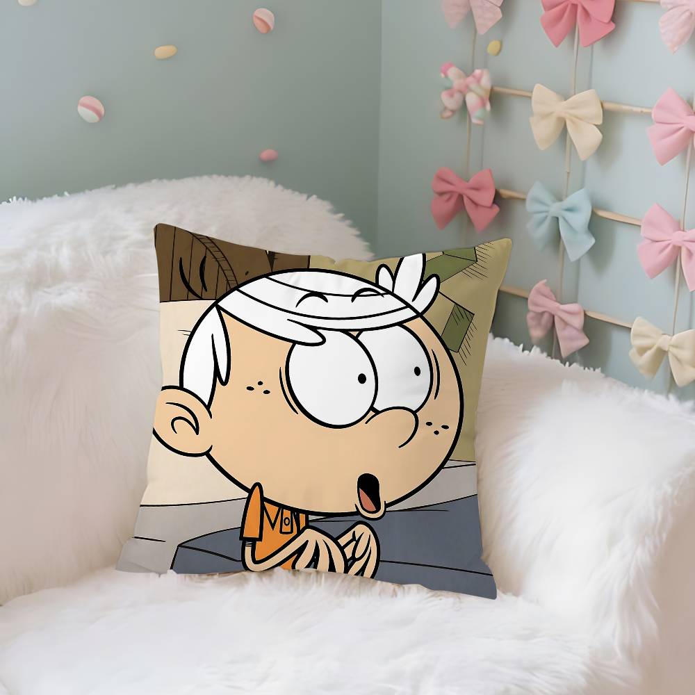 Anime TheLLoudsHHouses Case Plush Fabric Soft Pillowcase Double Sided Print Cushion Cover Household Gifts