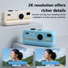 with Flash Retro CCD 16x Zoom 2K HD Thumb Camera Keychain Mini Digital Camera  For Vlogging
