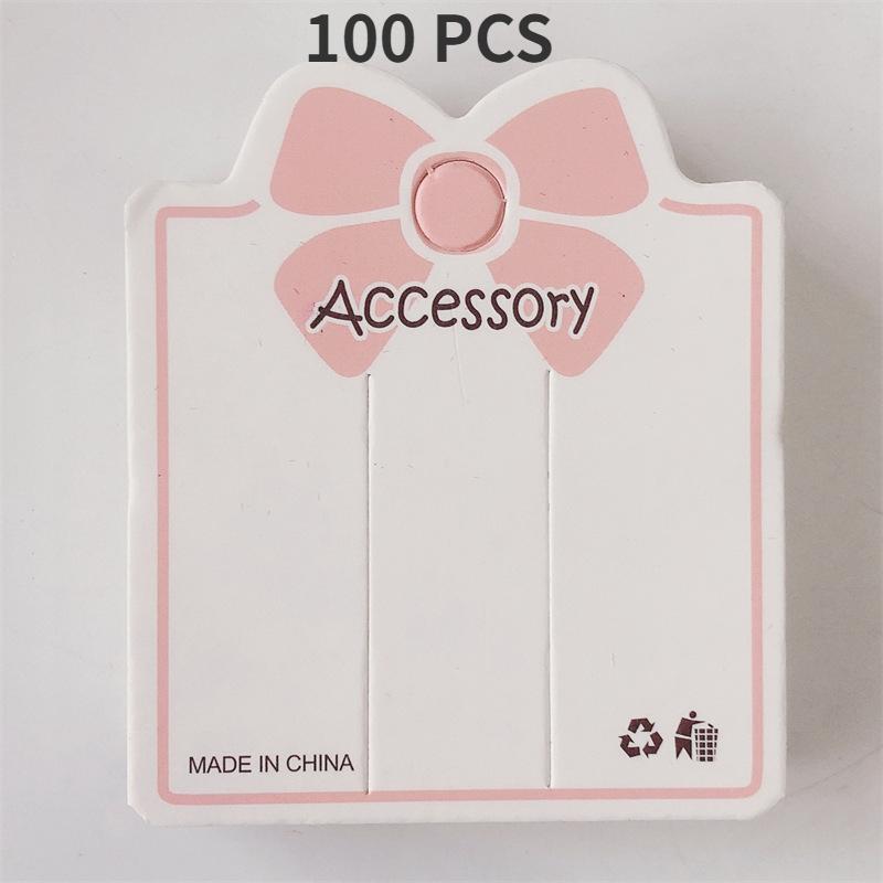 50/100/150PCS 6 * 7Cm Cardboard~ Bow Small Card Adult Children Hairpin Hair Accessories Tag Packaging Accessories