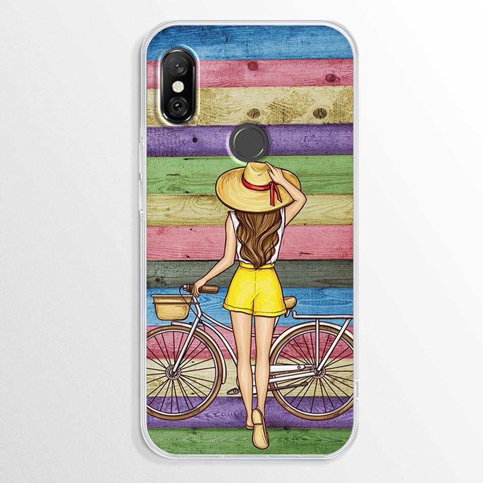 Funda para Xiaomi Redmi Note 6 Pro Mármol Transparente Suave TPU Cubierta Trasera Para Xiaomi Redmi Note 6 Note6 Pro Funda de Silicona Parachoques Fundas