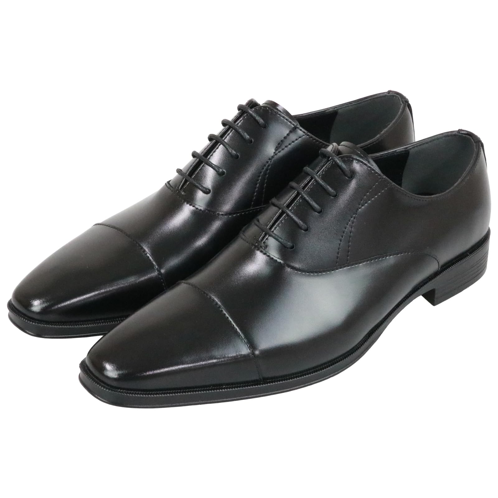 

El Planet Men s Business Shoes, Straight Tip, Inner Wingtip, Wide Width, 3E, EL9005, Black