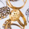 5pcs 10pcs Stainless Steel Ring Base Adjustable Tray Cabochon Settings Blank Bezel Rings Embryos 12mm to 20mm for Jewelry Making