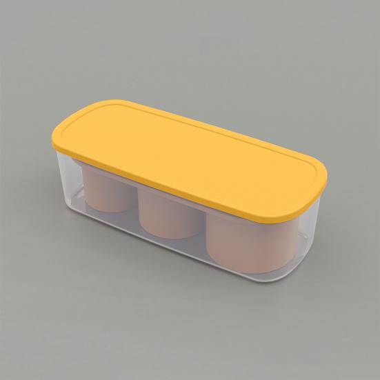 Eiswürfelschale, leicht zu entformende Eiswürfelform aus Silikon mit Deckel, zylinderförmige Eisschale für Becher mit 30–40 Unzen