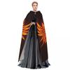 Unisex Erwachsenen Feuerphönix Umhang mit Kapuze Langes Hexenkostüm Cosplay
