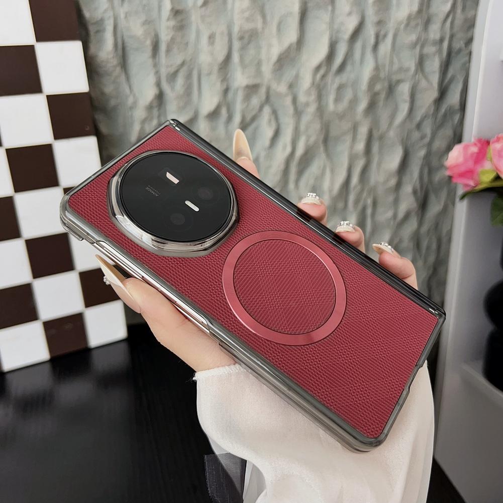 

Hard Built-in Wireless Charging Magnetic Suction Ring Phone Case For Honor Magic V5 Slim Protect Cover HONOR Magic V5