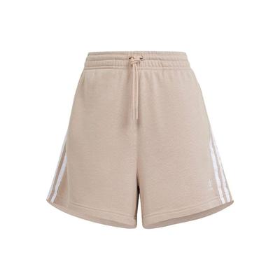 Originals Three-Stripe Colorblock Drawstring Sports Shorts Women Bottoms Beige IP0694