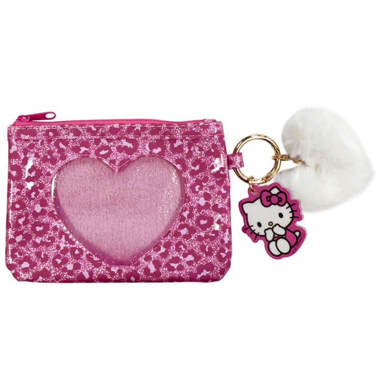 

San Art Hello Kitty Gal Series Heart Window Pink Pouch, (SAN-0052-PK)