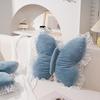 Yousheng Butterfly Throw Pillow Cuddly Butterfly Pillow with Lace Ruffle Decorative Sofa Couch Pillow for Home Living Room Bedroom Decor