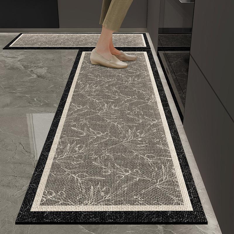 Minimalistická luxusní kuchyňská podložka z křemeliny odolná proti skvrnám, savá, snadná údržba, protiskluzová, rychleschnoucí rohožka ke dveřím