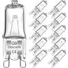 Lot of 10 G9 40W Halogen Bulbs - Warm White 2700K, Dimmable, G9 Base