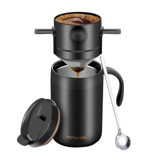 Foldable Portable Coffee Filter Coffee Maker Stainless Steel Drip Coffee Tea Holder Reusable Paperless Pour Over Coffee Dripper