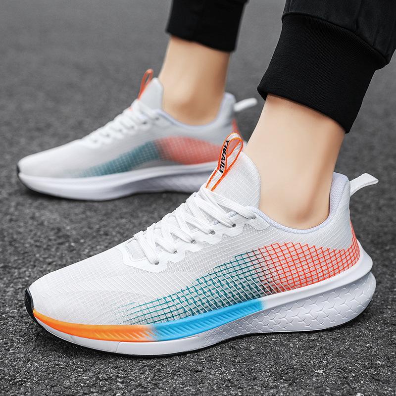 

Беговые кроссовки для соревнований летние дышащие нескользящие профессиональные спортивные кроссовки студенческие амортизирующие беговые кроссовки 45