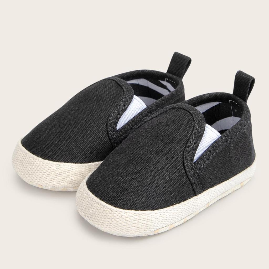 Casual Canvas Slip-On Shoes for Baby Boys, 0-1 Year, Soft Sole, Versatile Style