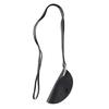Stylish Leather Glasses Storage Bag Pendant Necklace Keychain Hanging Accessory Elegant Bags with Protective Flap