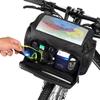 WILD MAN 4L Rainproof Bicycle Handlebar Storage Bag with Touchscreen for Mountain Road Folding and Scooter MTB, Bike, Bicycle, (GS6)