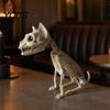 Decoración Duradera de Esqueleto de Halloween Esqueleto de Animal, Pez Pájaro Araña Serpiente Gato Realista Modelo de Calavera Reutilizable para Fiesta, Casa Embrujada, Escena de Cementerio