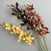 Real Touch Artificial Silk Cymbidium Branch Handmade Artificial Orchid Flower  Home Decoration