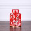 American Country Ceramic Vase Floral Decoration Home Living Room Dining Table Vase Decoration Candy Dried Fruit Storage Tank Jar