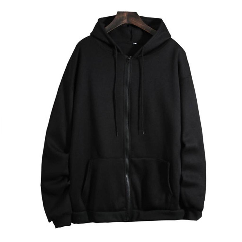 Kadın Modası Günlük Kapüşonlu Fermuarlı Uzun Kollu Düz Renk Sweatshirt