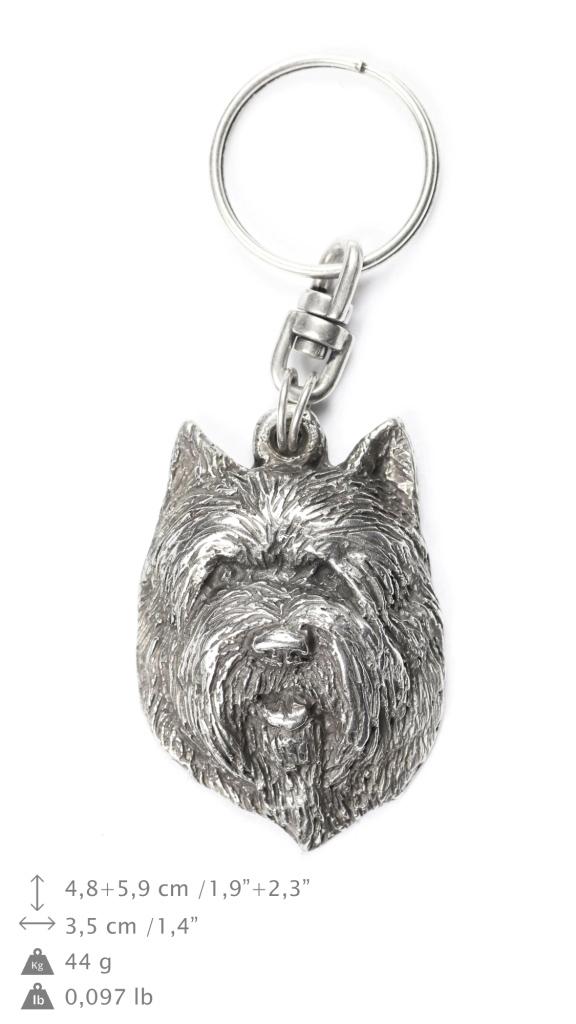 Cairn Terrier Ii - Posrebrzany Brelok Z Psem, Ozdoba Torebki, Zawieszka Do Plecaka Marki Art-Dog