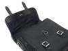 LONGRIDE Heritage Saddlebag with Flap Top Black Click-On (12L) (HQR131WBLA)